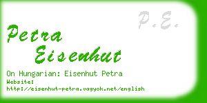 petra eisenhut business card